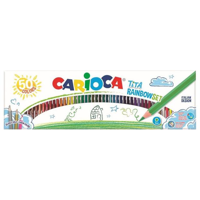 Carioca - Tita Rainbow Colored Pencils - 50pcs