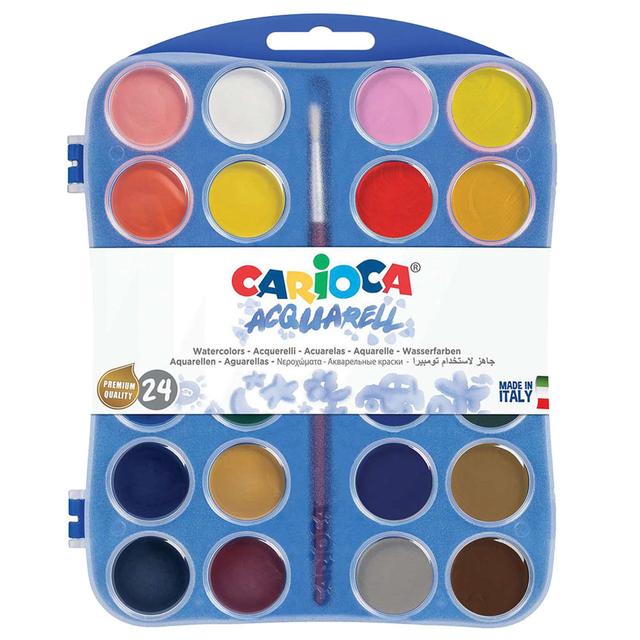 Carioca - Watercolor Plastic Case 30mm - 24pcs