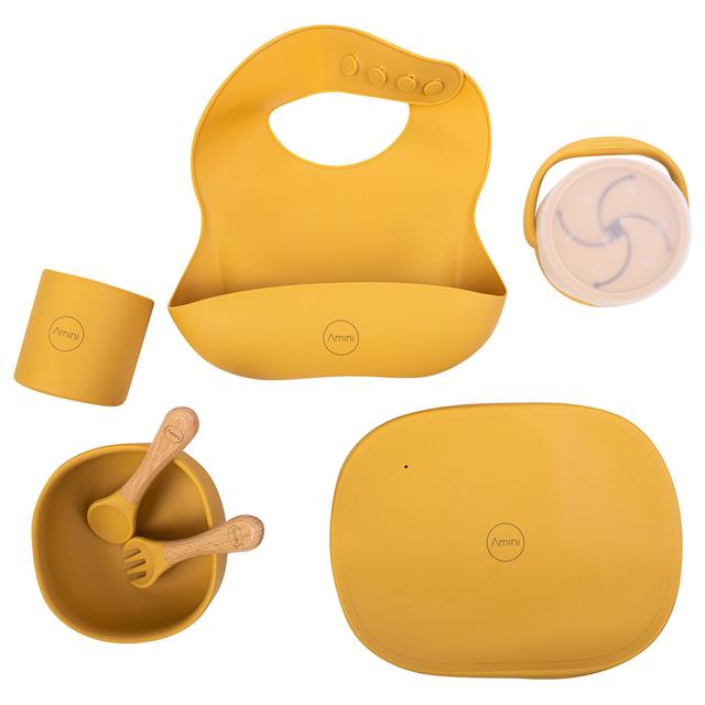 A'ish Home - Kids Amini Complete Feeding Set - Yellow