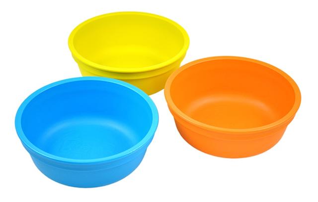 Re-Play - 3 Pack Bowls - Sky Blue, Orange & Yellow