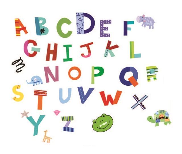 StickieArt - Colorful Alphabets Removable Stickers-Medium