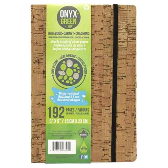 Onyx & Green - Journal A5 Notebook With Elastic Closure 96 Sheets