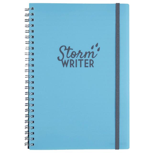 Onyx & Green - Spiral Notebook Storm Writer 60 Ruled Sheets