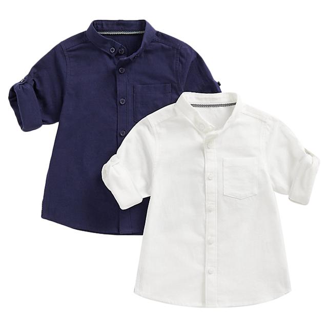 Mothercare - 2pc-Set - Boys Solid Shirt