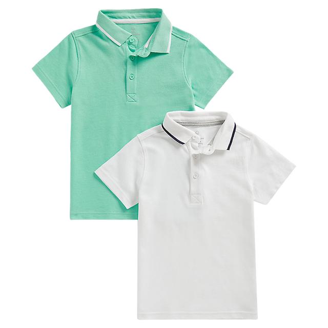 Mothercare - 2pc-Set - Boys Polo Shirt - Green