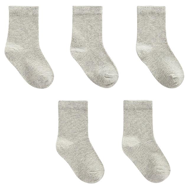 Mothercare - 5pc-Set - Boys Solid Socks - Grey