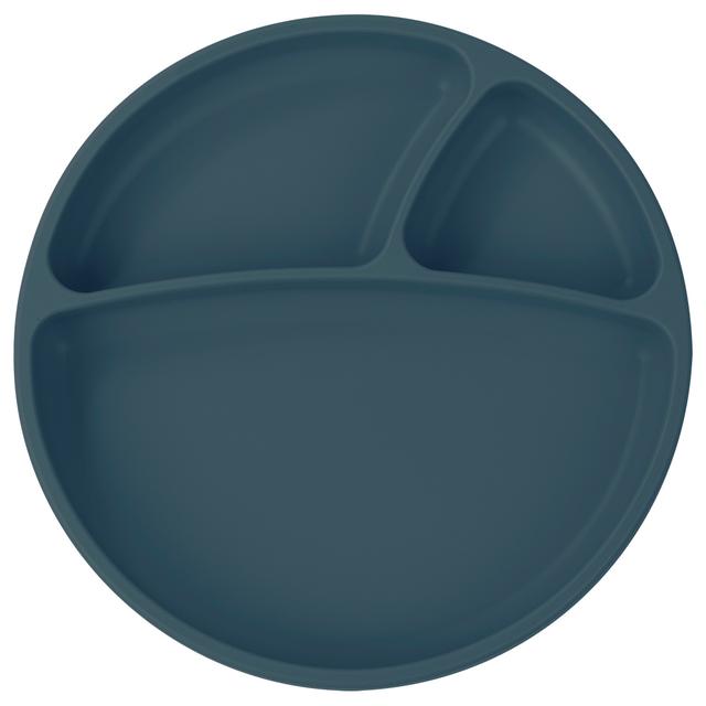 Minikoioi - Silicone Portions Plate - Deep Blue