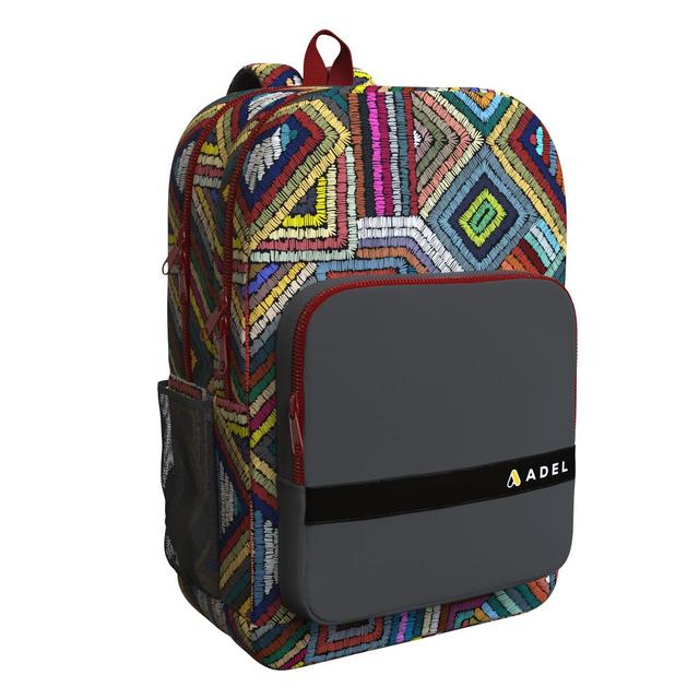 Adel - School Bag Game - Abstract Grey - 17.7-Inch