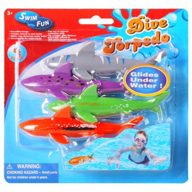 Mondo - Diving Shark Toys - 4pcs