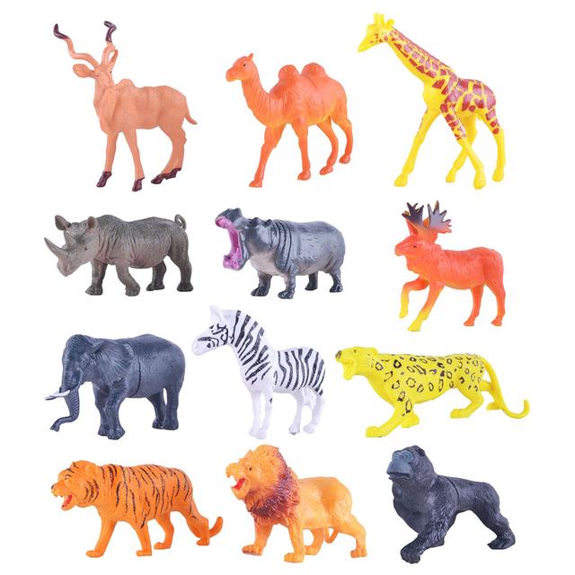 Power Joy - Figurine - Safari Animal - 6-Inch - 4pcs - Style may vary