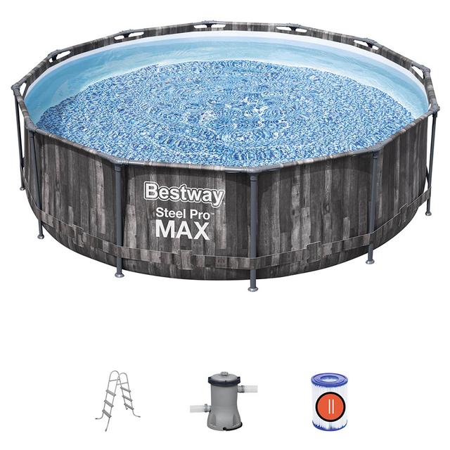 Bestway - Pool set Steelpro Max - 366x100cm - Black