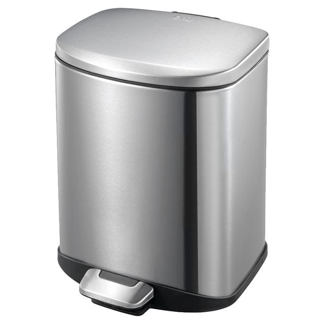 EKO Della Rectangular Step Waste Bin W/ Soft Close Lid 12L