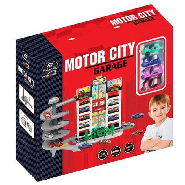 Power Joy - V.Vroom Motor City Garage with 4 Cars