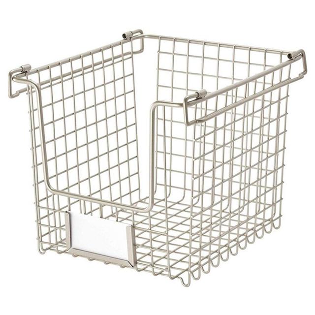 iDesign - Classico Stackable Storage Basket With Handles