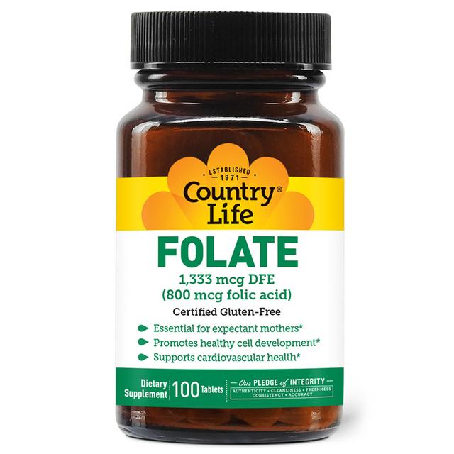 Country Life - Folic Acid 800mg Tablets 100's