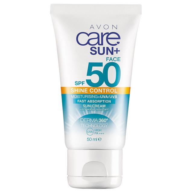 Avon Care - Sun+ SPF 50 Shine Control Facial Sun Cream - 50 ml