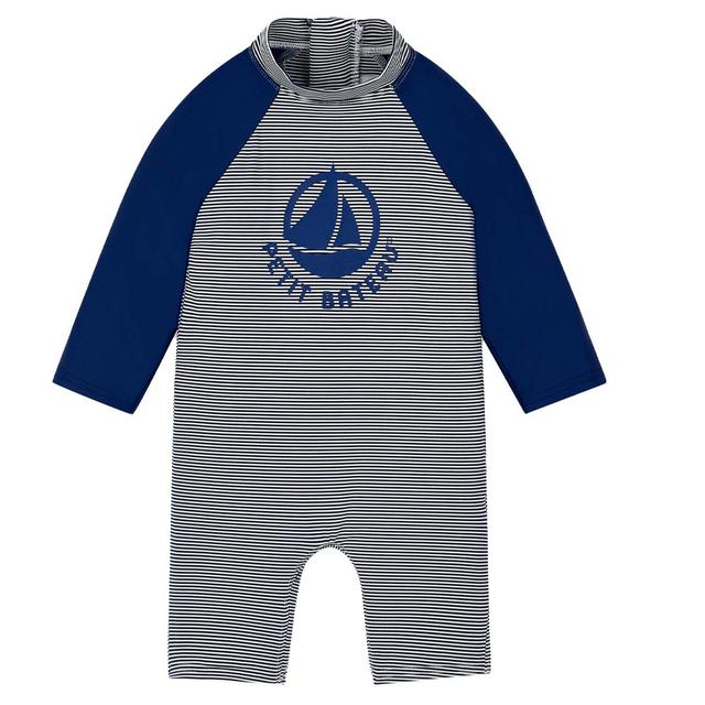 Petit Bateau - Baby's UV-Resistant Jumpsuit - Blue