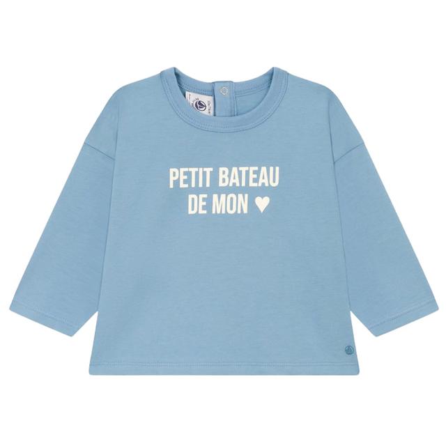 Petit Bateau - Baby's Long Sleeves Jersey T-Shirt - Blue