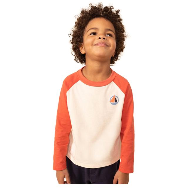 Petit Bateau - Boy's Long Sleeves Cotton T-Shirt - White