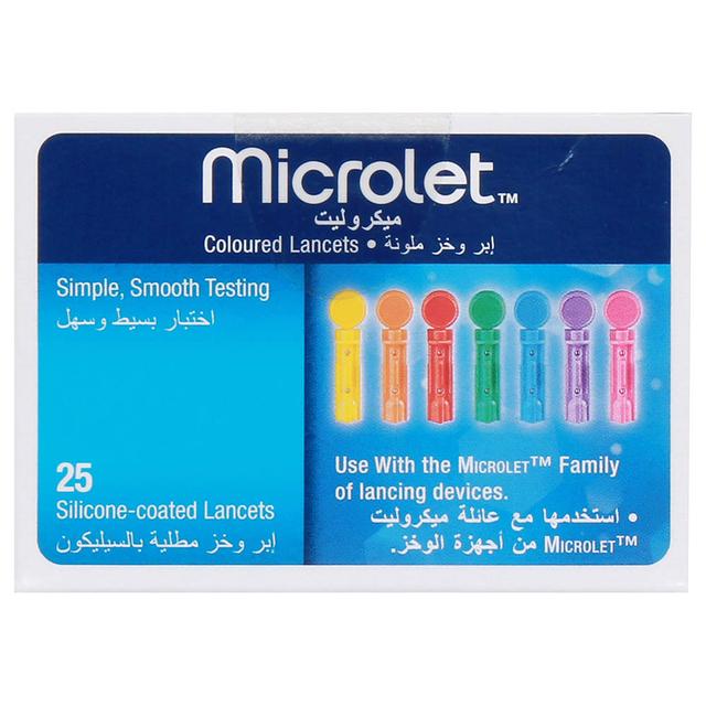 Ascensia Contour - Microlet Lancet Color 25's