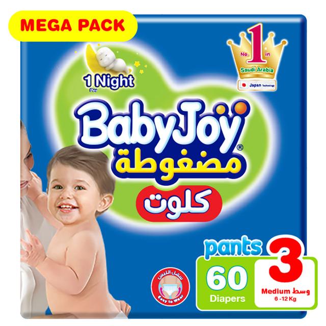 Babyjoy - Cullotte Diaper Pants - Mega Pack Medium - Size 3 - 6-12kg - 6pcs