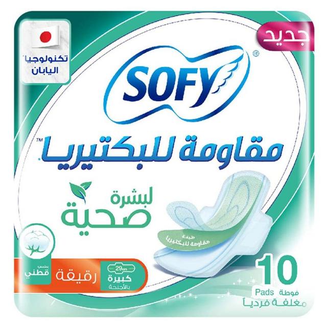 Sofy Slim Anti Bacteria, Large Sanitary Pads 29cm 10pcs