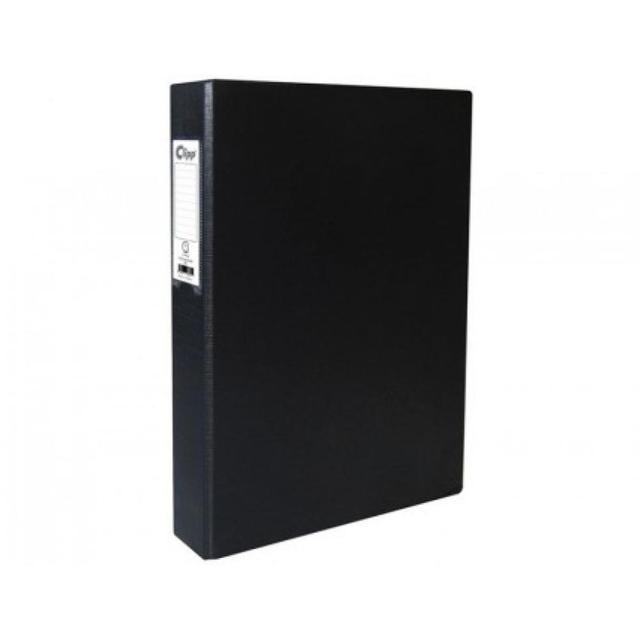 Clipp - 2-Ring Binder D Type A4 - Black