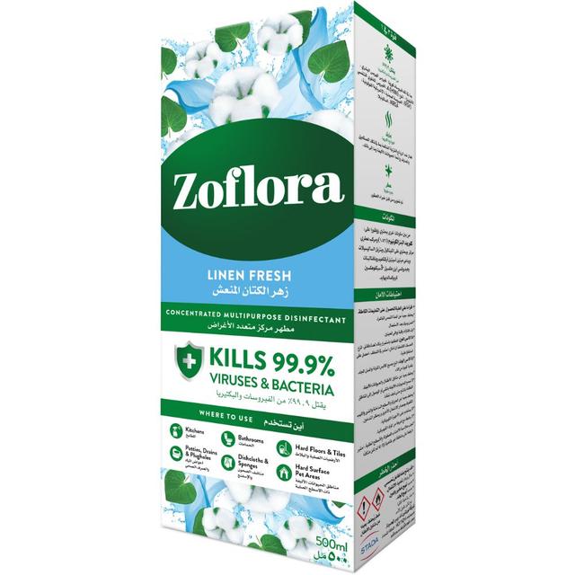 Zoflora - Multi-purpose Concentrated Disinfectant 500ml - Linen Fresh