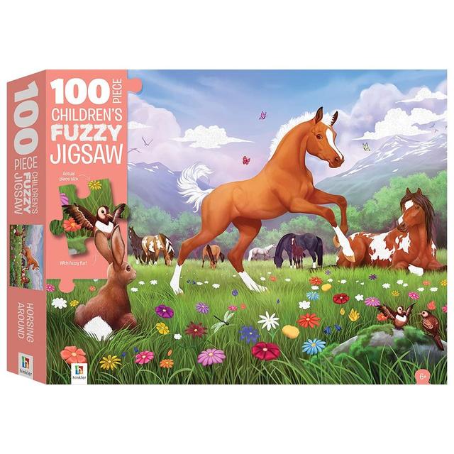 Fuzzy Jigsaw Horses 100pcs 