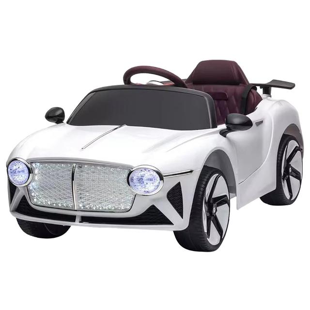 Amsham - Bentley Style Electric Kids Rideon Car - White - 12V