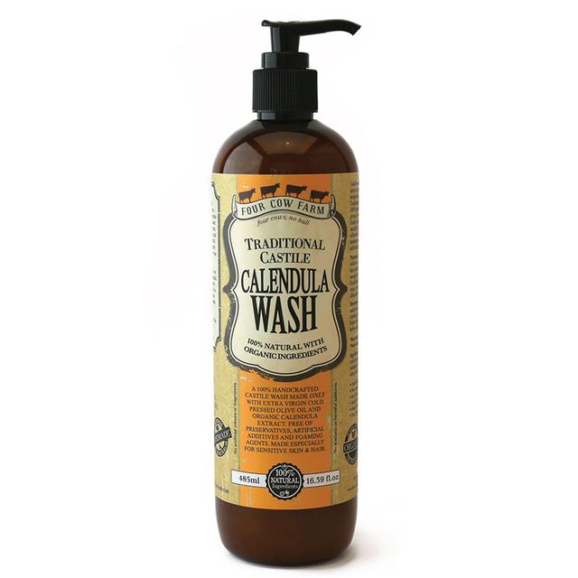 Four Cow Farm - Traditional Castile Calendula Wash 485ml