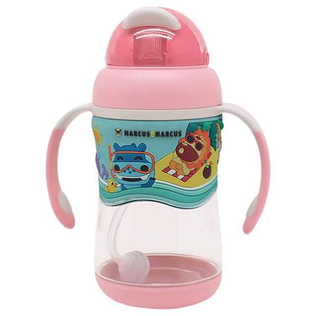 Marcus And Marcus - 2-Stage 350ml Tritan Straw Bottle - Pink