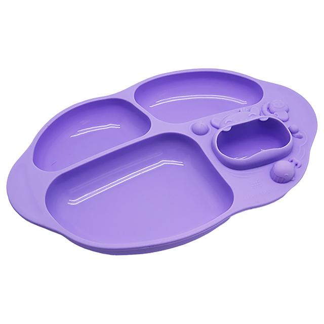 Marcus & Marcus - Silicone Yummy Dips Suction Divided Plate - Willo