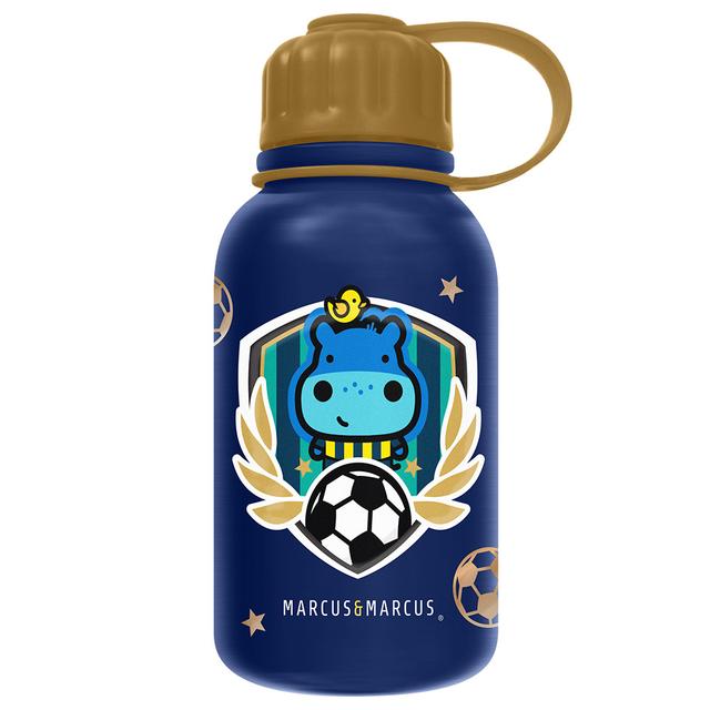 Marcus & Marcus - Stainless Steel Insulated Water Bottle - Football - 350ml - Blue