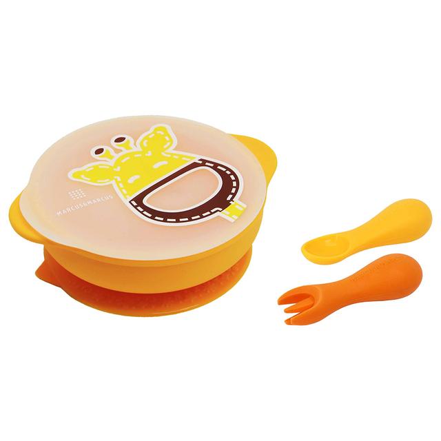 Marcus & Marcus - Silicone Toddler First Self Feeding Gift Set - Lola