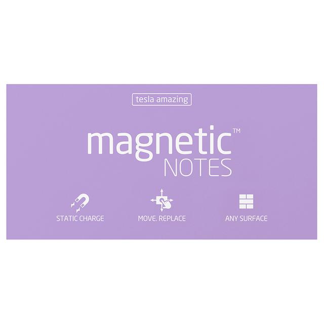 Magnetic Notes - Magnetic Sticky Notes With Static Charge Large Pearl - Purple