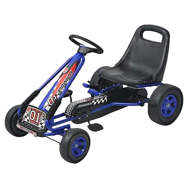 Amsham - Go Kart Kids Ride On Pedal Car - Blue