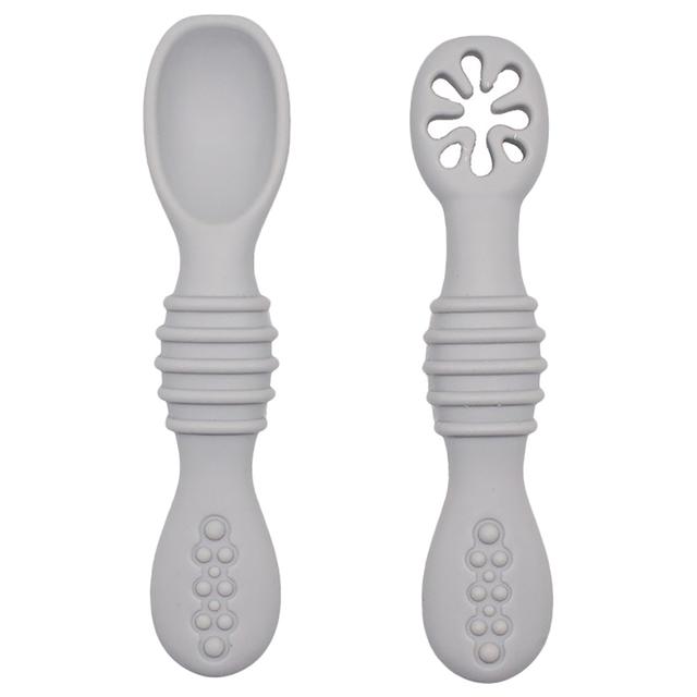 Babies Basic - Pre Feeding Spoon Set - Grey