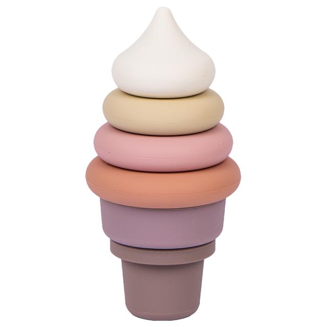 Babies Basic - Silicone Stacking Toy - Ice Cream