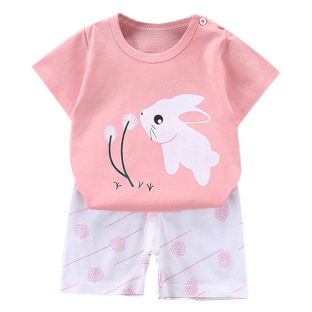 Sugar Rush - Short Sleeves T-Shirt & Shorts - 2pc-Set - Pink