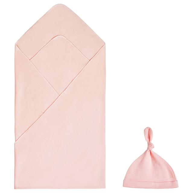 Tiny Toes - Baby Girls Swaddle & Caps - Pack Of 2 - Pink (Exclusive)