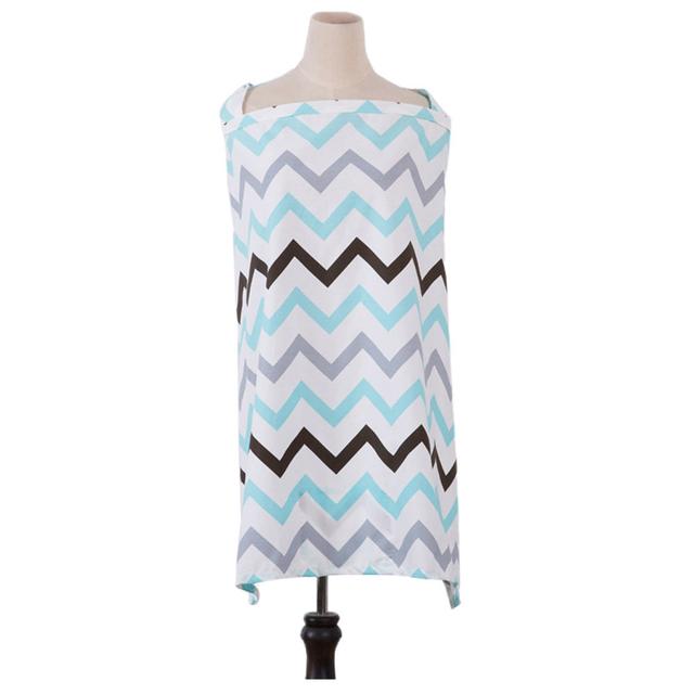 Blooming Blossom - Breathable Printed Nursing Cover - Blue (Exclusive)