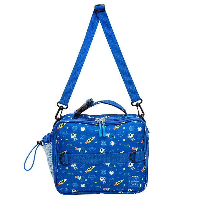 Bamboo Bark - Space Print Insulated Lunch Bag w/ 3 Carrying Options