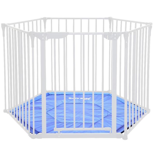 Baby Safe - Convertible 6 Panel Playpen with Mat - White