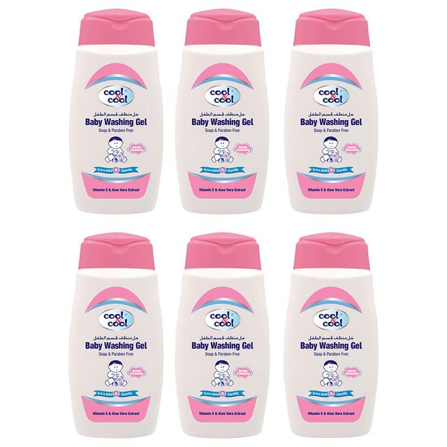 Cool & Cool - Baby Washing Gel 250ml - Pack of 6