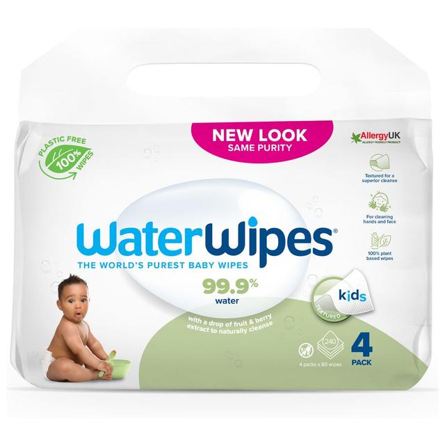 Waterwipes - Plastic Free Baby & Toddler Wet Wipes - 240pcs