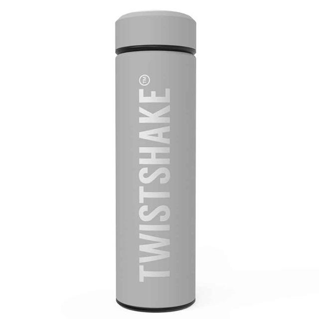 Twistshake - Hot or Cold Bottle 420ml - Pastel Grey