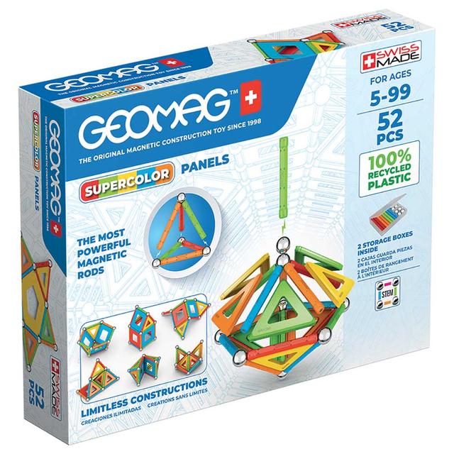 Geomag - Supercolor Panels Magnetic Construction 52pcs