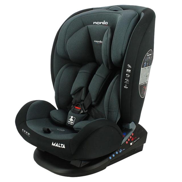 NANIA - Malta Convertible with Base Carseat 0 - 12y - Grey