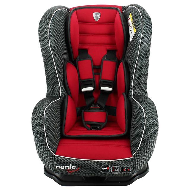 NANIA - Cosmo Reclineable Infant Carseat 0-4Y Upto 18Kg Racing Lux Ruby